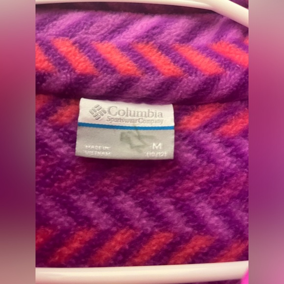 LIGHTLY WORN Columbia girls zip up hoodie fleece - Picture 4 of 5